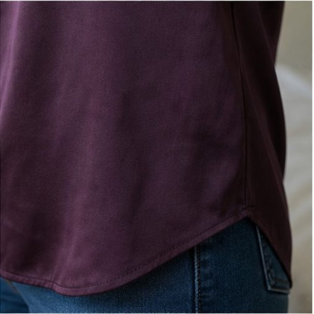 Taupe Ruffle Blouse - Picture 6 of 6